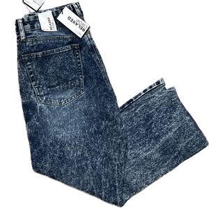 Rue21 men’s jeans, relaxed fit, crop, raw hem, distressed‎